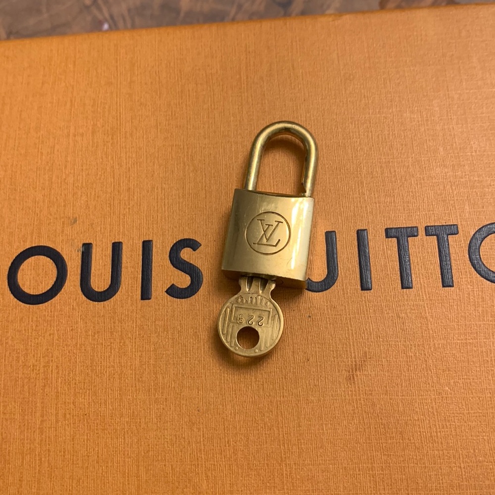Louis Vuitton key and lock